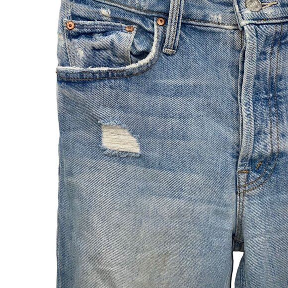 Mother Size 25 Denim Jeans The Tomcat in The Confession High Rise Light wash Dis - Picture 2 of 15